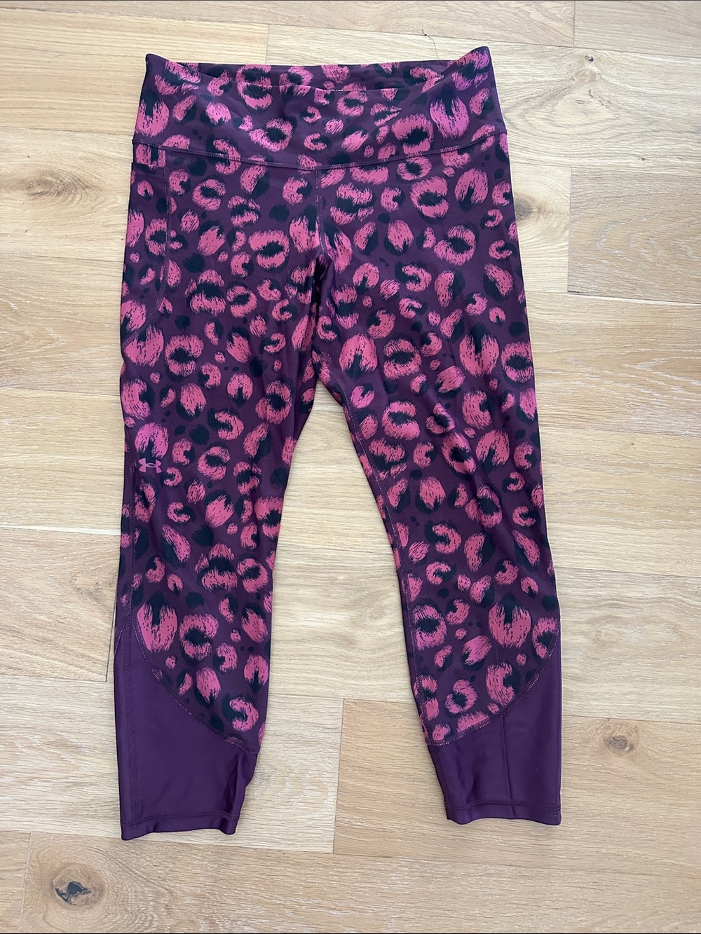 Under Armour Purple and Pink Leopard Leggings